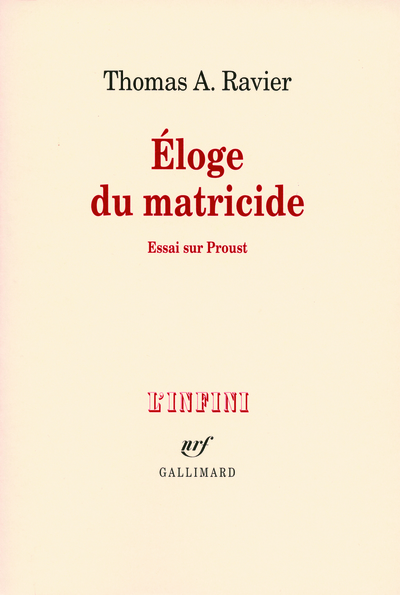Éloge du matricide, Essai sur Proust (9782070784431-front-cover)