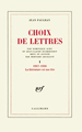 Choix de lettres, 1917-1936 (9782070706143-front-cover)