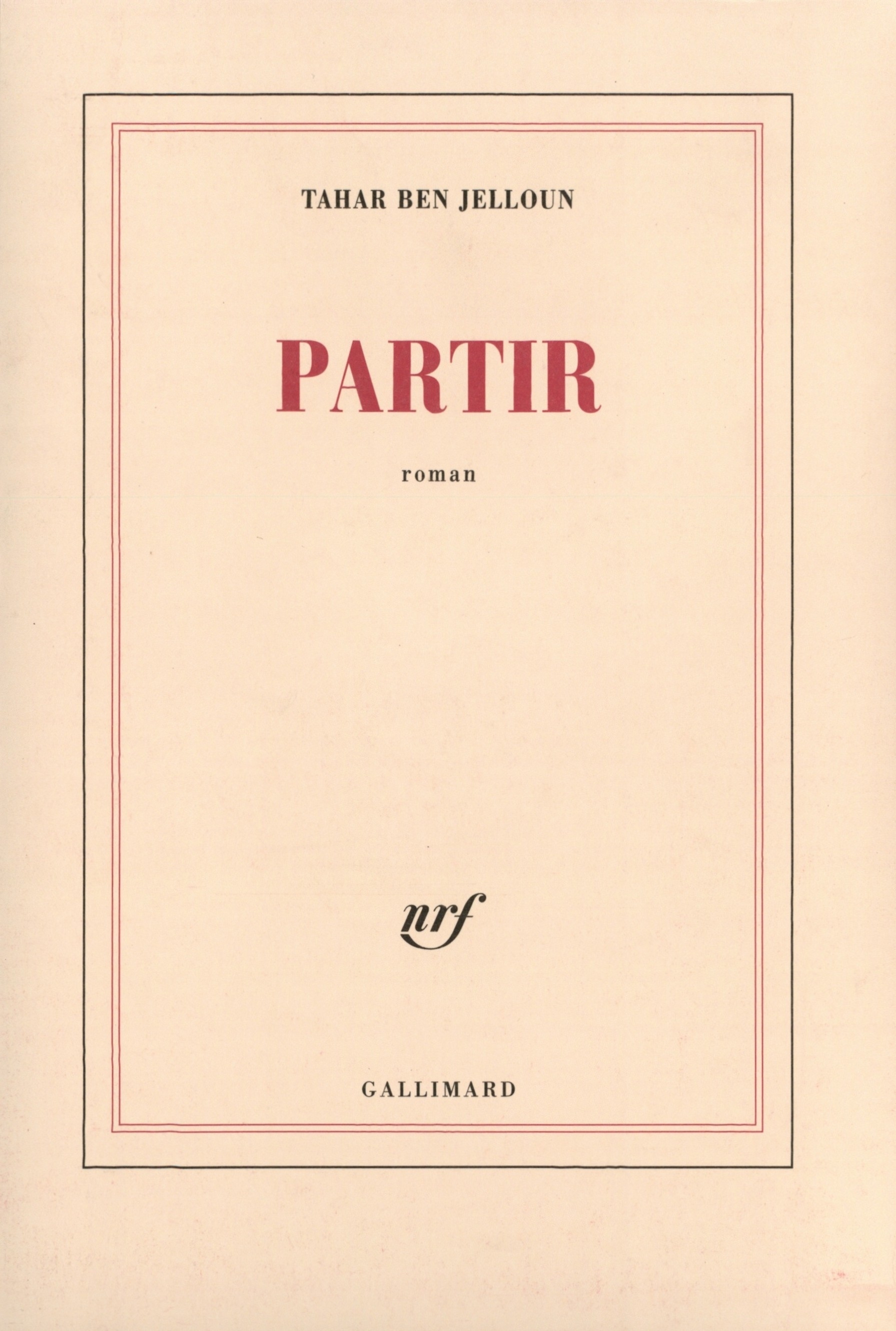 Partir (9782070776474-front-cover)
