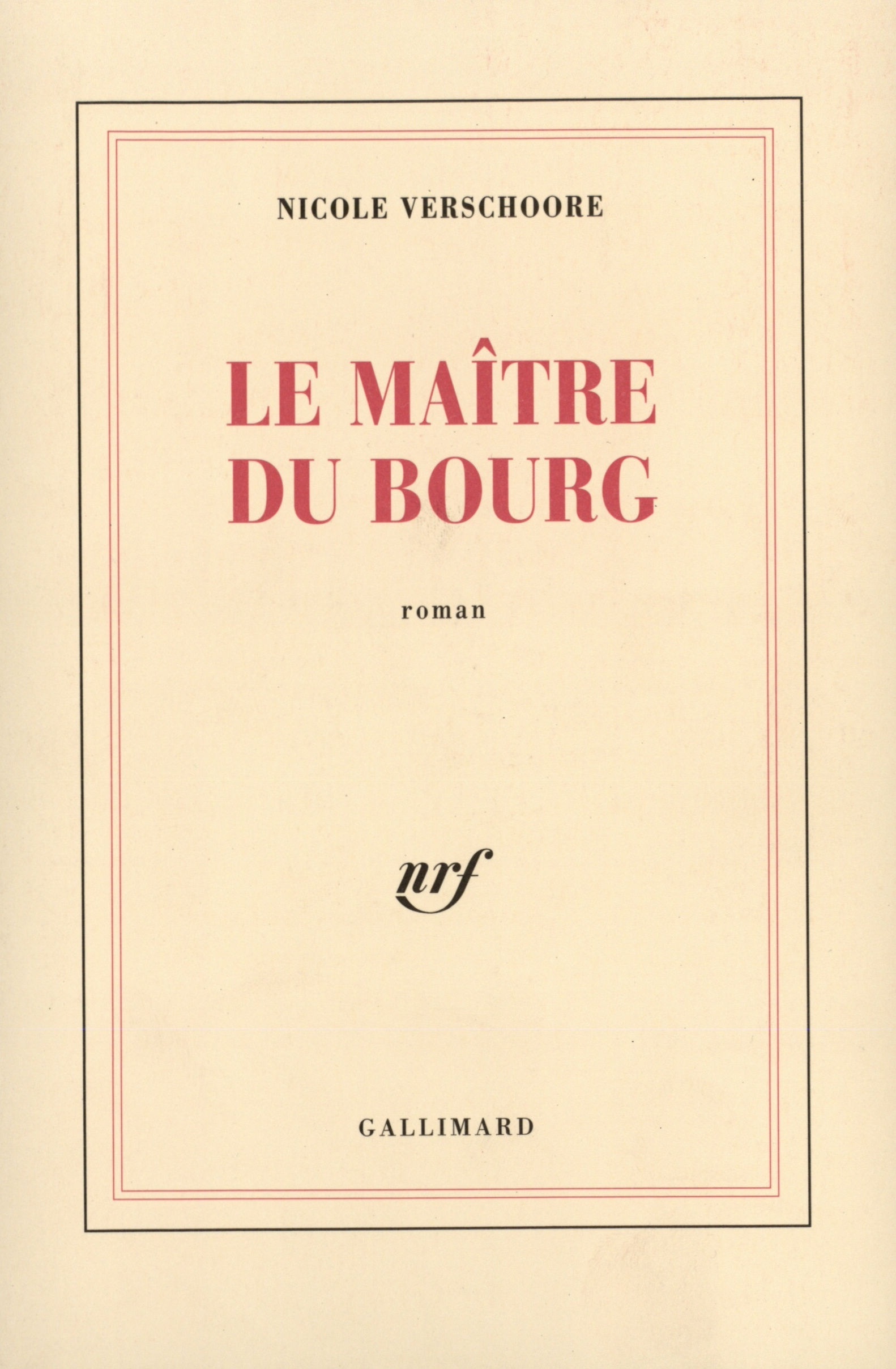 Le Maître du bourg (9782070736218-front-cover)