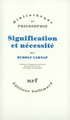 Signification et nécessité, Une recherche en sémantique et en logique modale (9782070740192-front-cover)