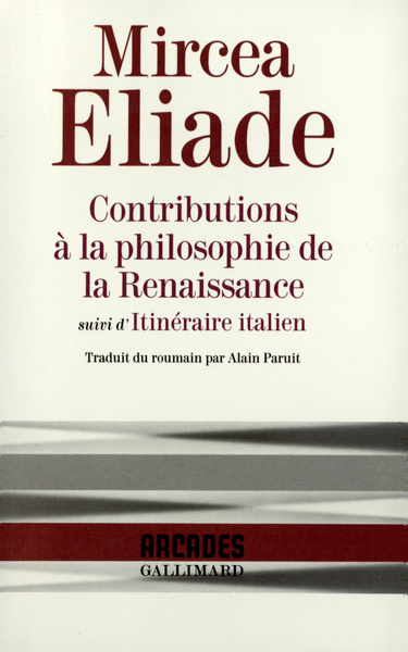 Contributions à la philosophie de la Renaissance / Itinéraire italien (9782070727537-front-cover)