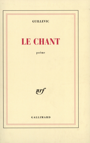 Le Chant (9782070721238-front-cover)