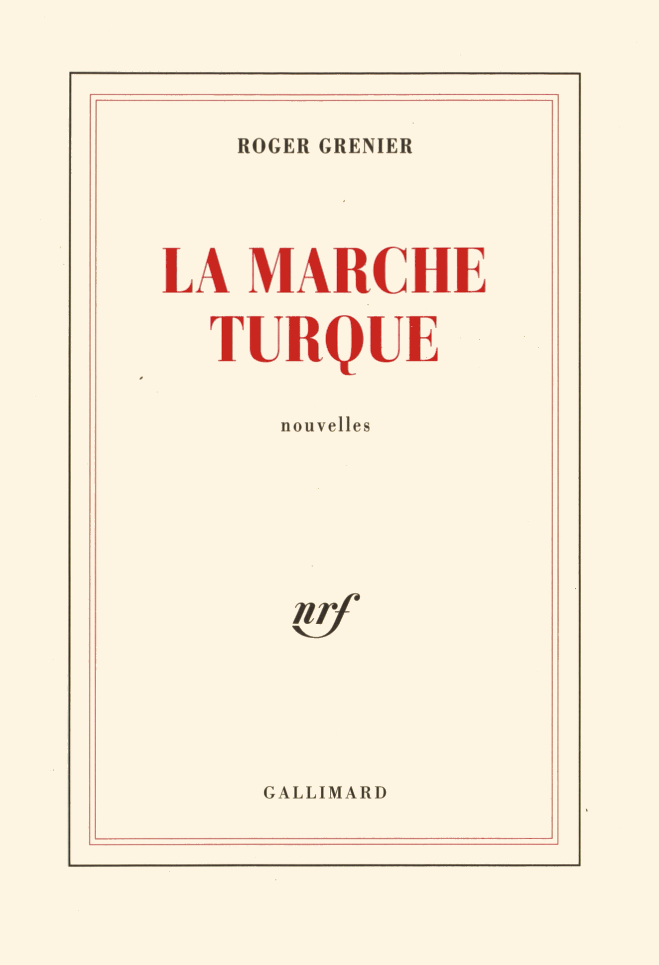 La Marche turque (9782070734016-front-cover)