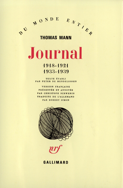 Journal, (1918-1921 - 1933-1939) (9782070703678-front-cover)