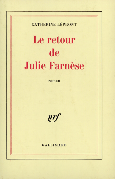 Le retour de Julie Farnèse (9782070704767-front-cover)