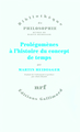 Prolégomènes à l'histoire du concept de temps (9782070776443-front-cover)