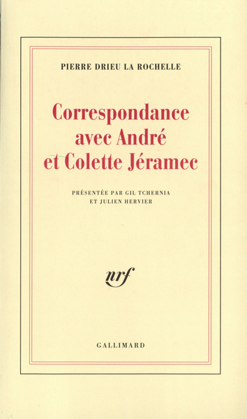 Correspondance avec André et Colette Jéramec (9782070733637-front-cover)