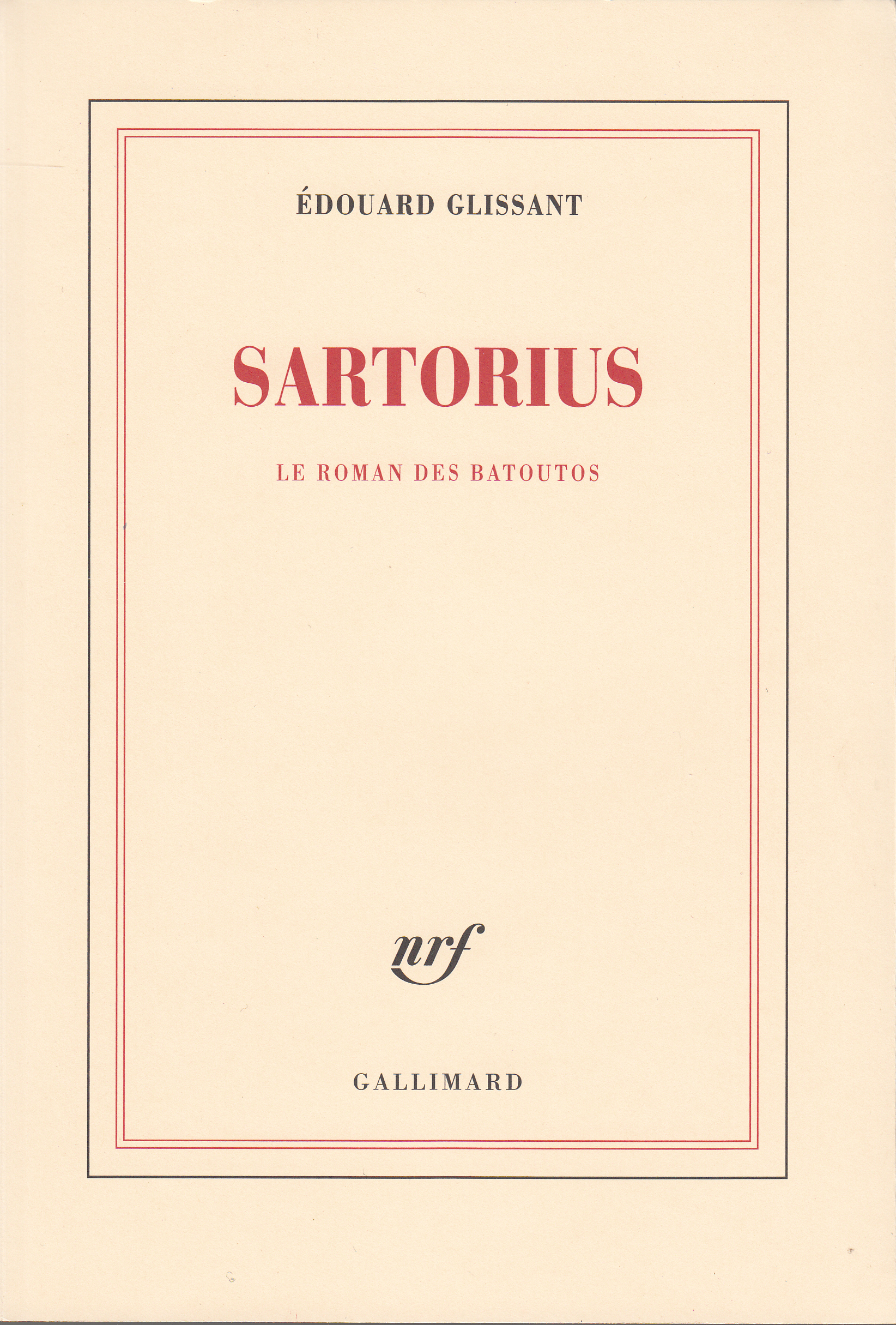 Sartorius, Le roman des Batoutos (9782070756520-front-cover)