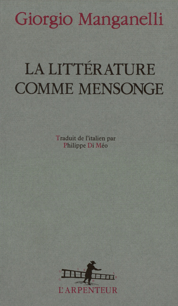 La littérature comme mensonge (9782070780358-front-cover)