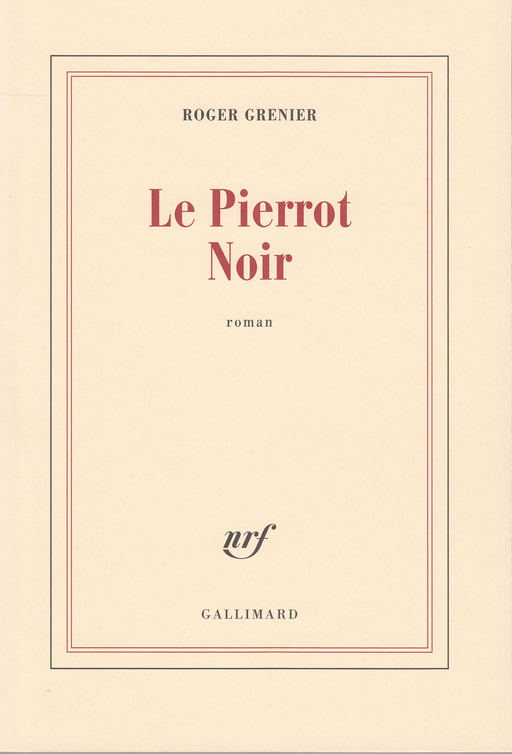 Le Pierrot Noir (9782070705832-front-cover)