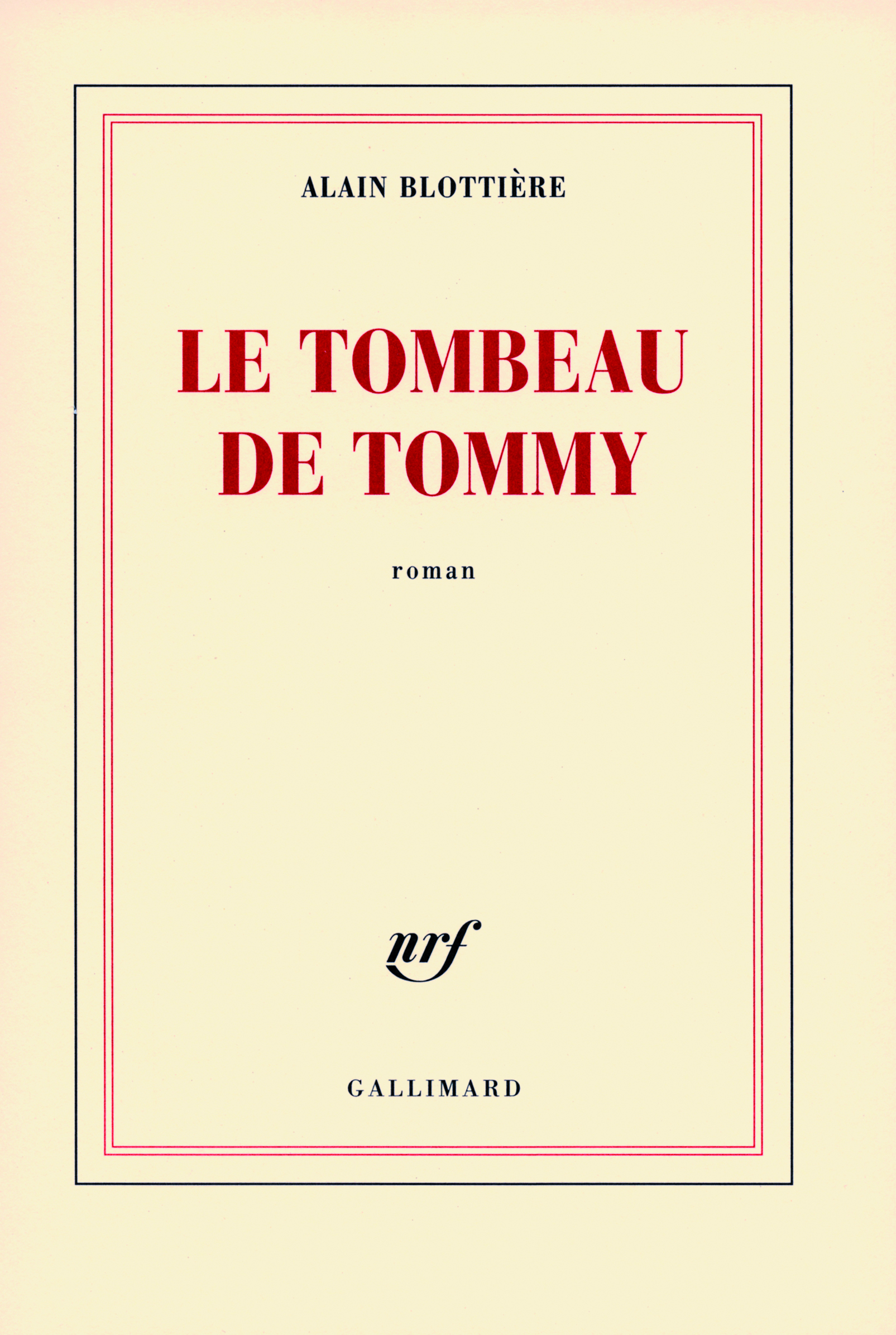 Le tombeau de Tommy (9782070729951-front-cover)