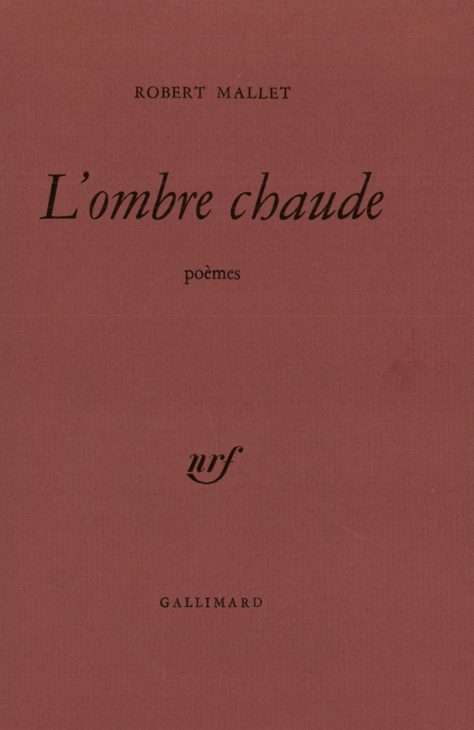 L'ombre chaude (9782070701001-front-cover)