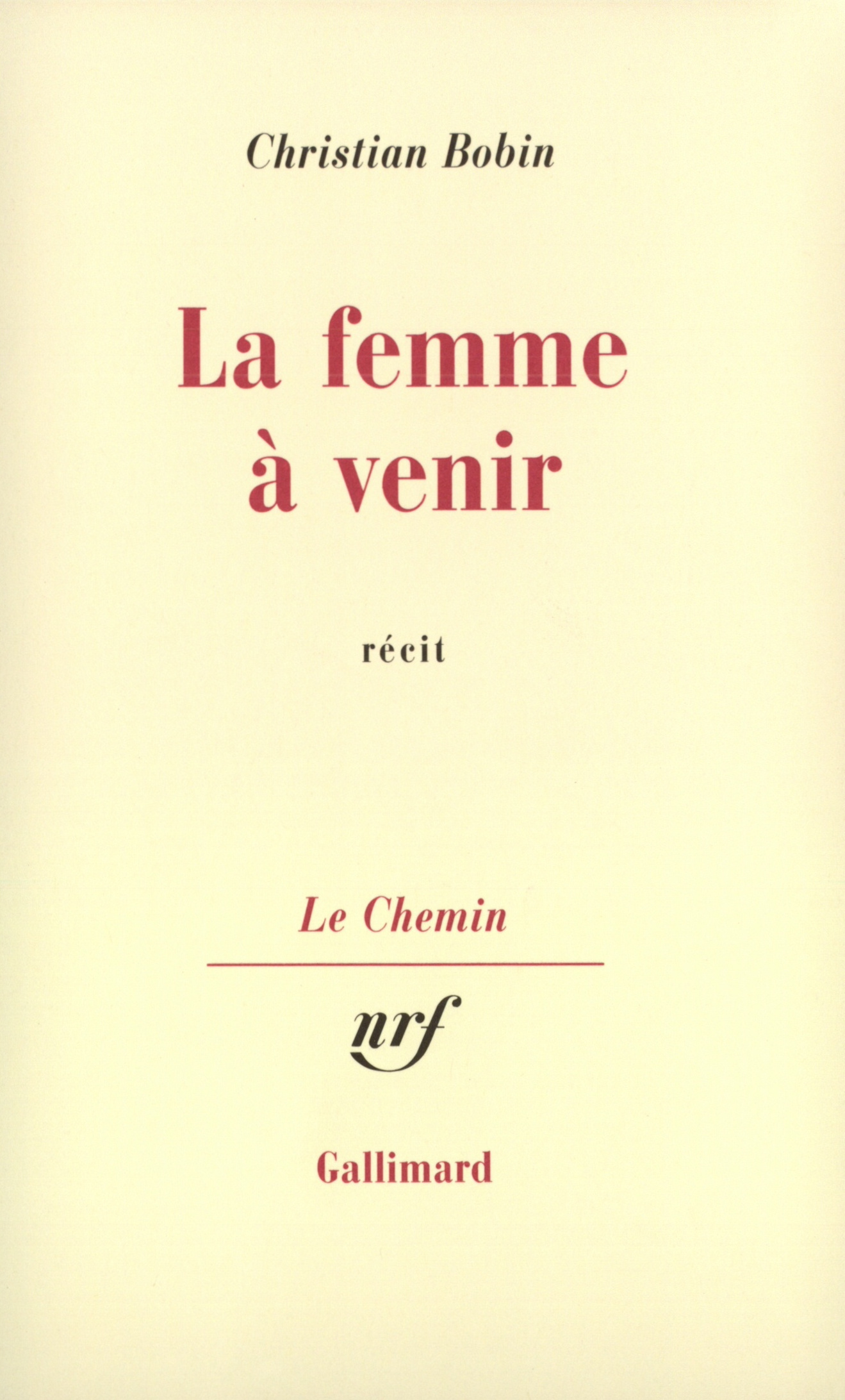 La femme à venir (9782070718337-front-cover)