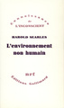 L'environnement non humain (9782070706808-front-cover)