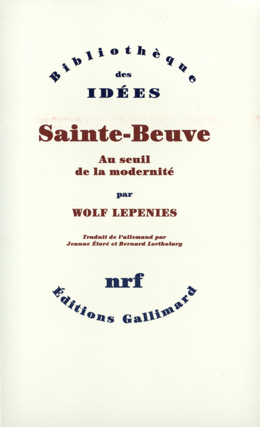Sainte-Beuve, Au seuil de la modernité (9782070756216-front-cover)