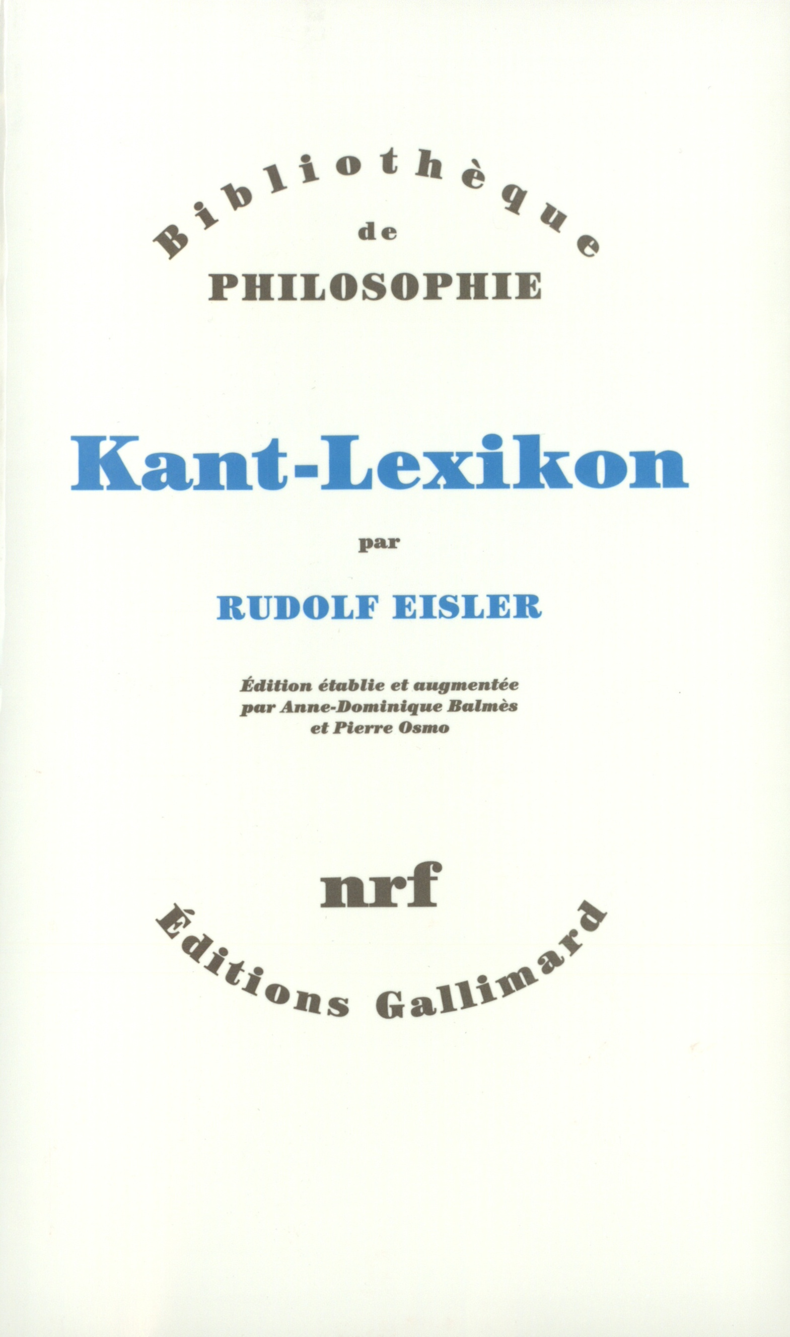 Kant-Lexikon (9782070729517-front-cover)