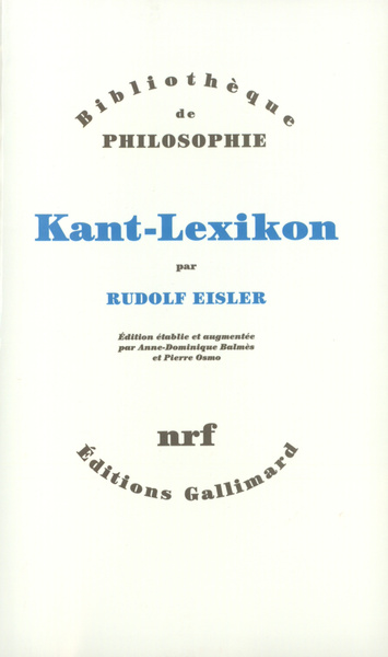 Kant-Lexikon (9782070729517-front-cover)