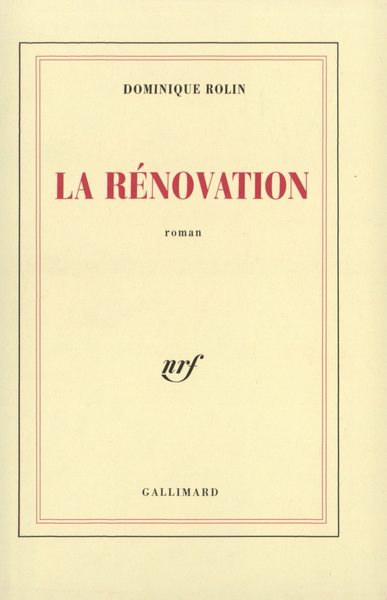 La Rénovation (9782070751662-front-cover)