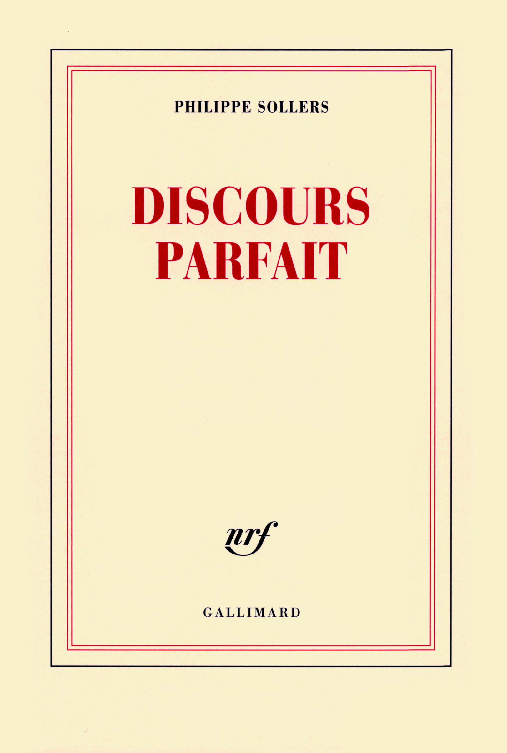 Discours Parfait (9782070768301-front-cover)