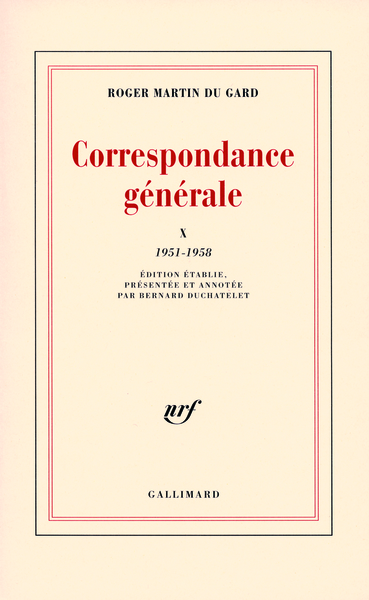 Correspondance générale, 1951-1958 (9782070740789-front-cover)