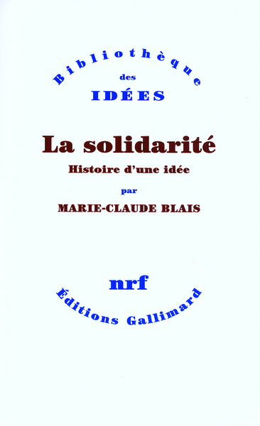 La solidarité, Histoire d'une idée (9782070784677-front-cover)