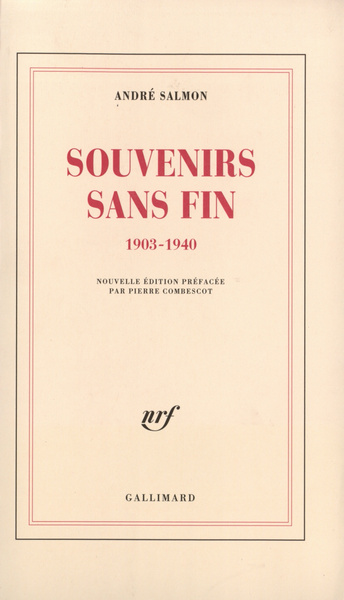 Souvenirs sans fin, (1903-1940) (9782070744794-front-cover)
