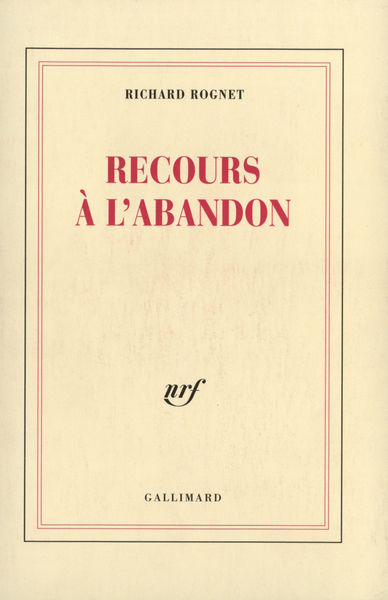 Recours à l'abandon (9782070726721-front-cover)