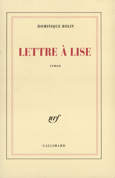 Lettre à Lise (9782070768547-front-cover)