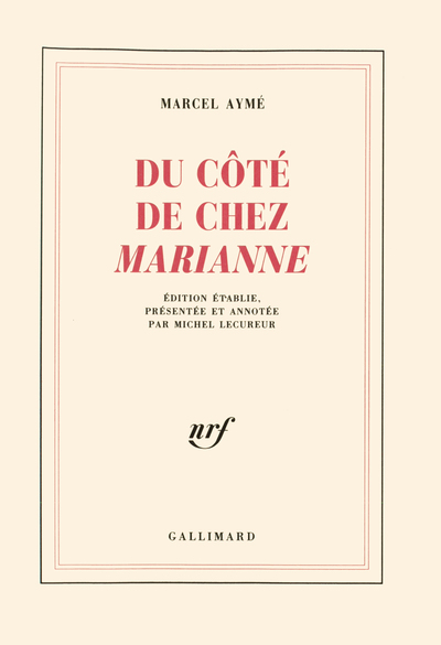 Du côté de chez "Marianne", Chroniques 1933-1937 (9782070717354-front-cover)