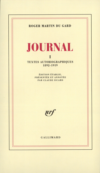 Journal, 1892-1919 (9782070727063-front-cover)