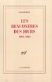 Les rencontres des jours, (1992-1993) (9782070741083-front-cover)