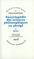 Encyclopédie des sciences philosophiques en abrégé, (1830) (9782070719150-front-cover)