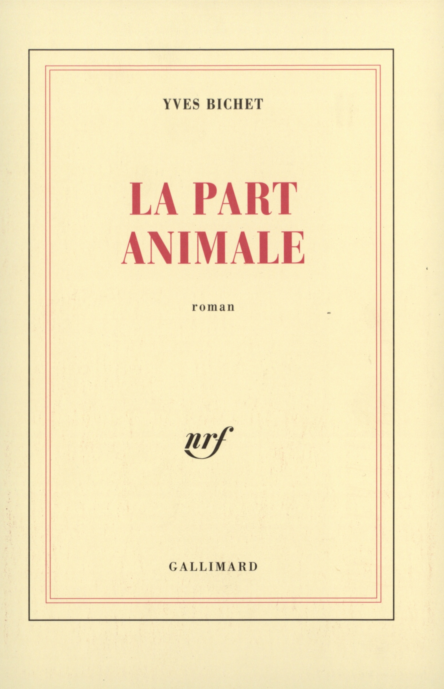 La part animale (9782070735792-front-cover)