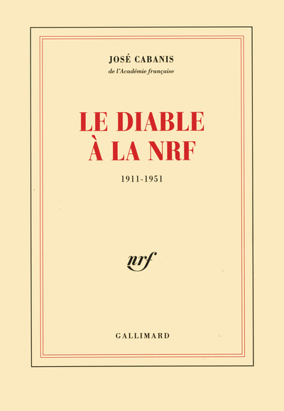Le Diable à la NRF, (1911-1951) (9782070744732-front-cover)