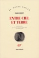 Entre ciel et terre (9782070715084-front-cover)