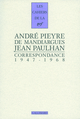 Correspondance, (1947-1968) (9782070759248-front-cover)