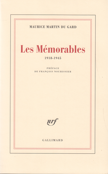 Les Mémorables, (1918-1945) (9782070753291-front-cover)