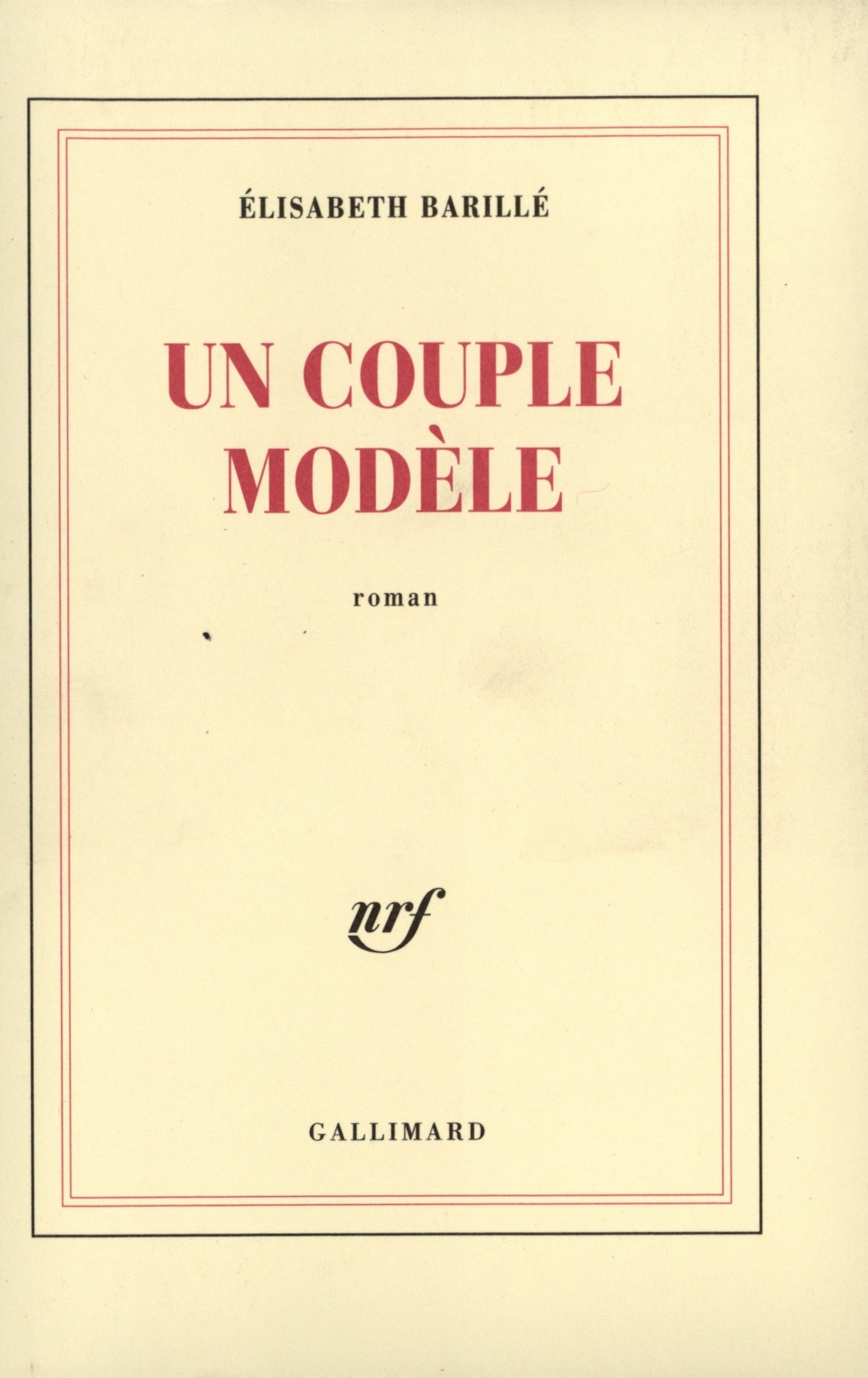 Un Couple modèle (9782070761319-front-cover)