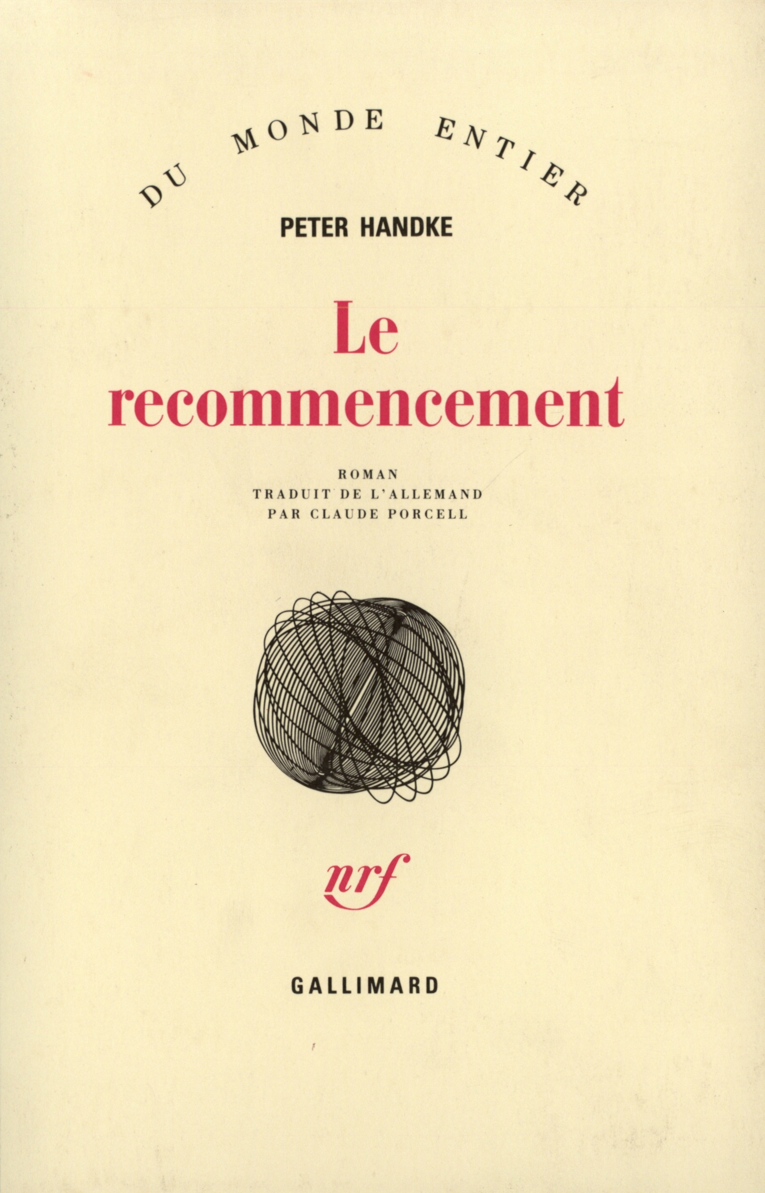Le recommencement (9782070715961-front-cover)