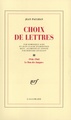 Choix de lettres, 1946-1968 (9782070733989-front-cover)