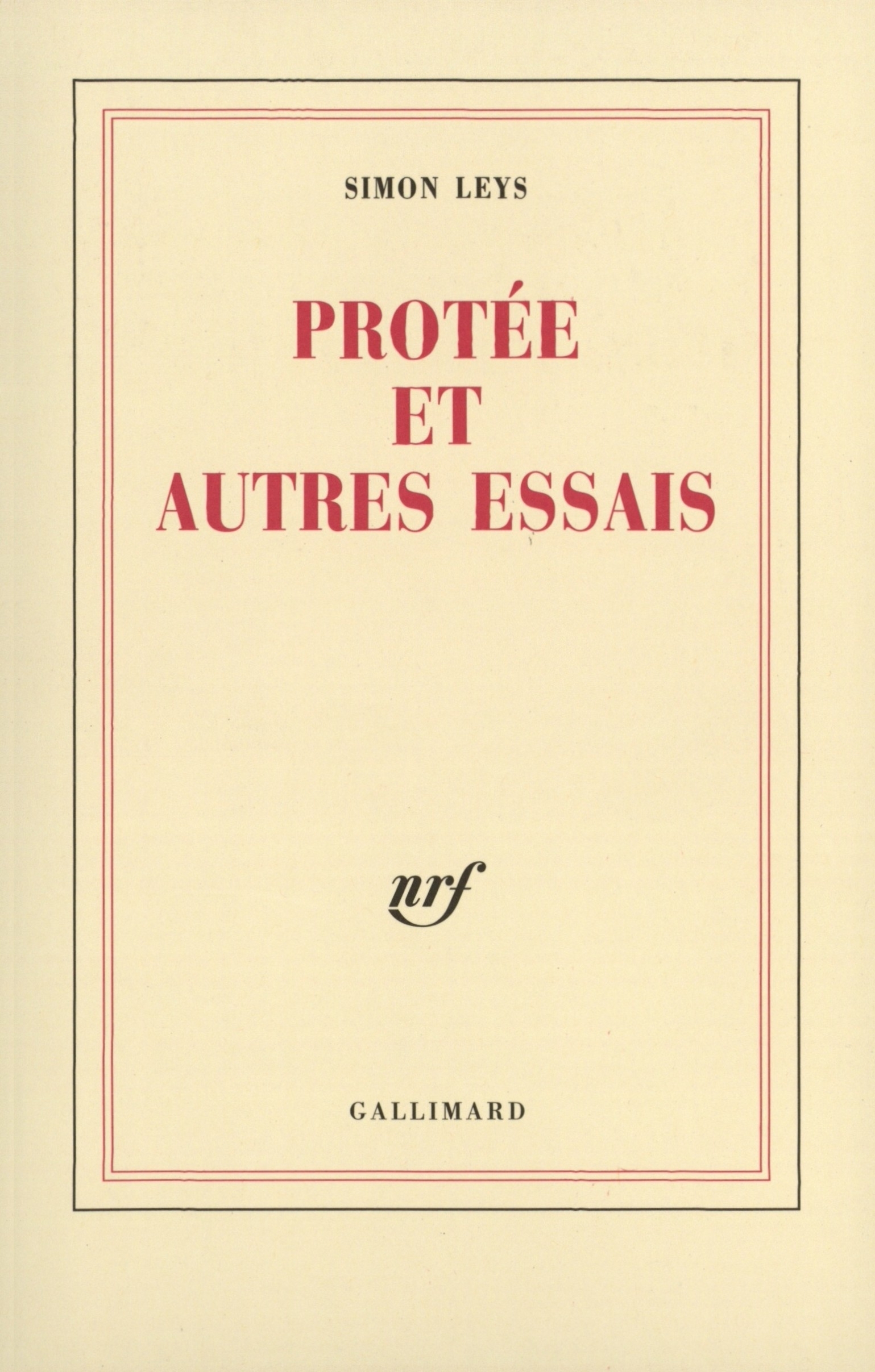 Protée et autres essais (9782070762835-front-cover)