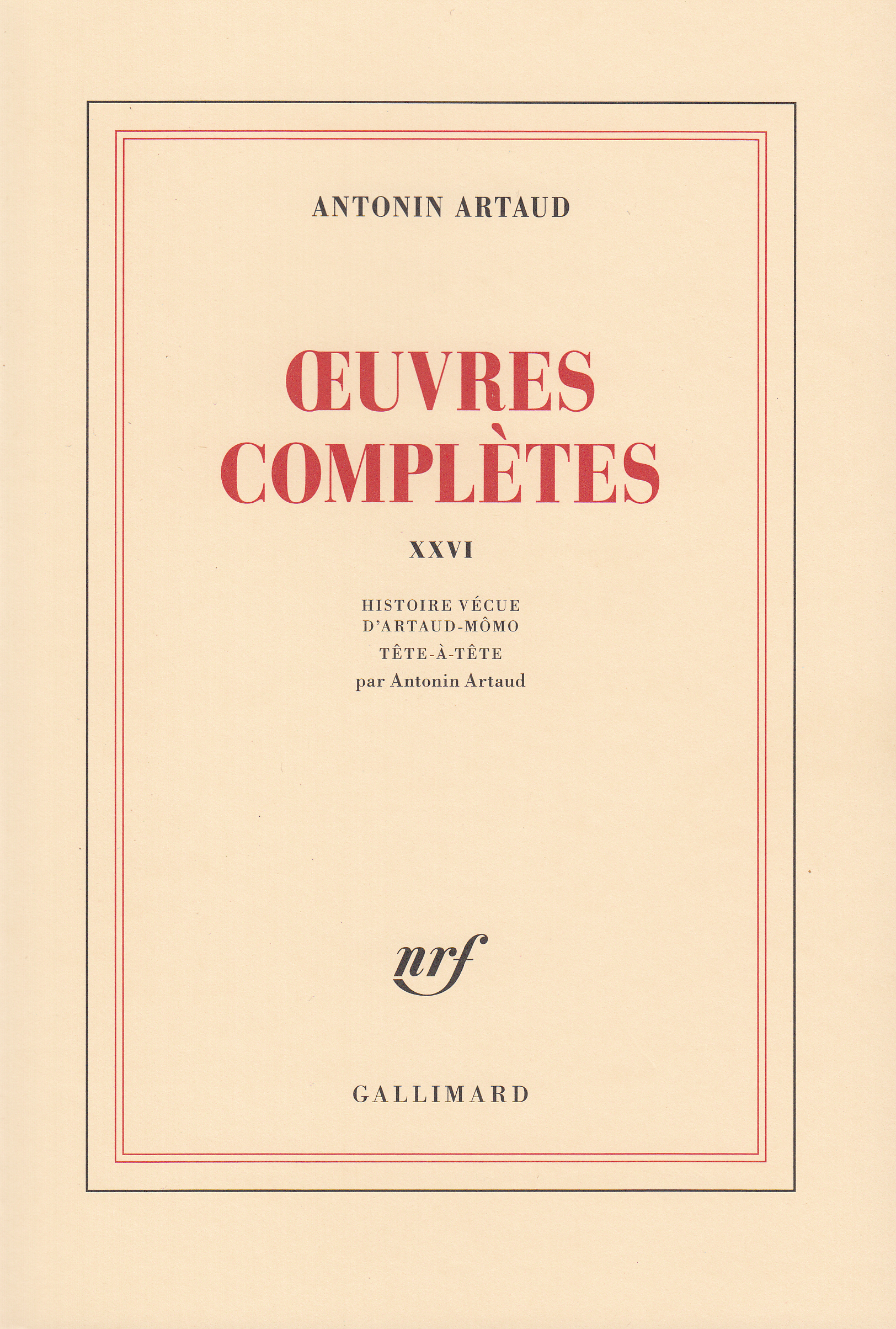 Œuvres complètes (9782070718351-front-cover)