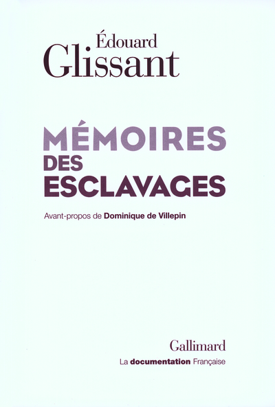 Mémoires des esclavages, La fondation d'un Centre national pour la mémoire des esclavages et de leurs abolitions (9782070785544-front-cover)