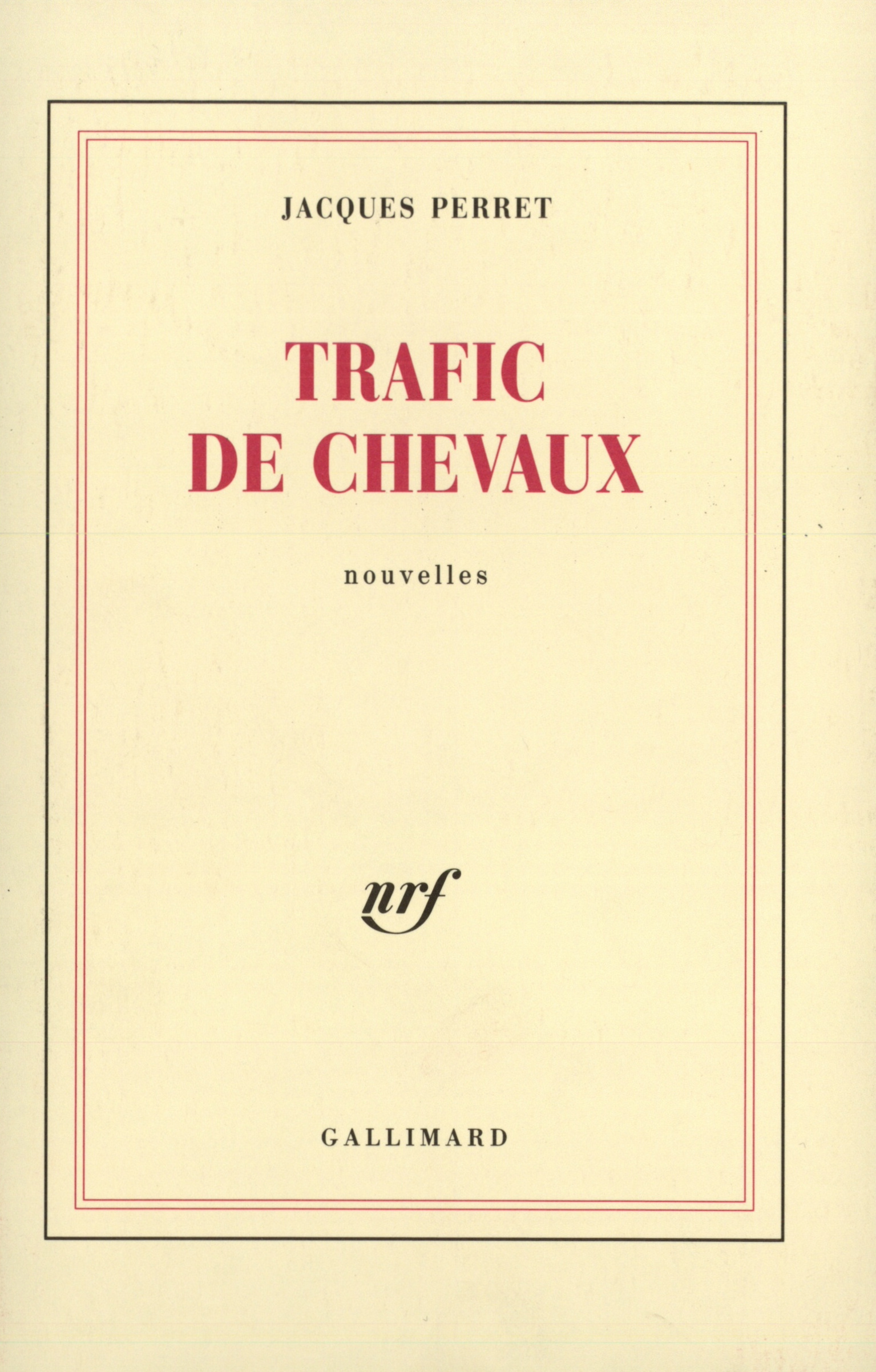 Trafic de chevaux (9782070716289-front-cover)