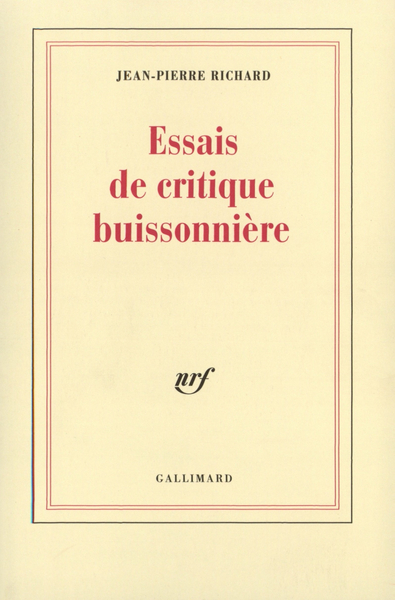 Essais de critique buissonnière (9782070756384-front-cover)