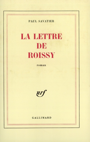 La lettre de Roissy (9782070702800-front-cover)