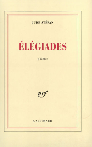 Elégiades / Deux méditations (9782070728701-front-cover)