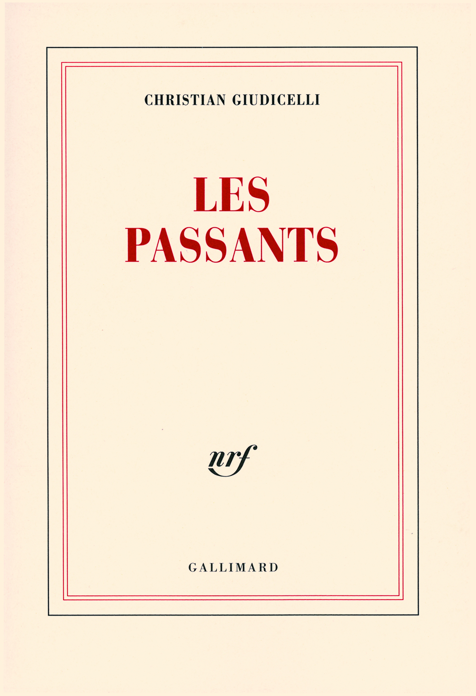 Les passants (9782070783205-front-cover)