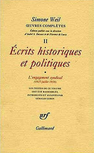 Œuvres complètes, Écrits historiques et politiques 1 (9782070714247-front-cover)